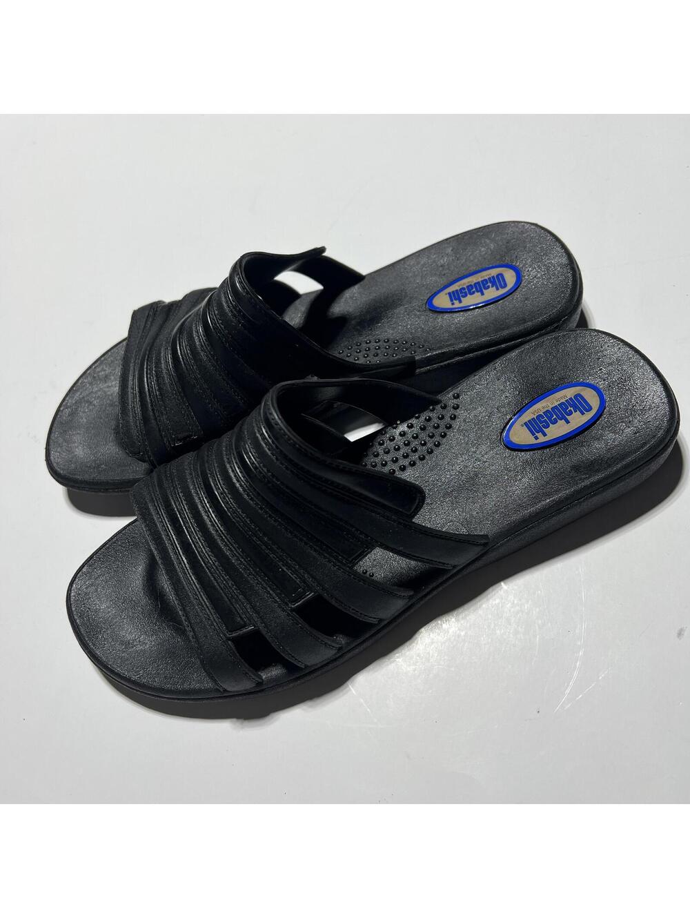 Okabashi Sandals Black Medium Large Garden Ready Slide Sandals Unisex